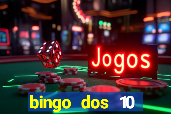 bingo dos 10 mandamentos da lei de deus